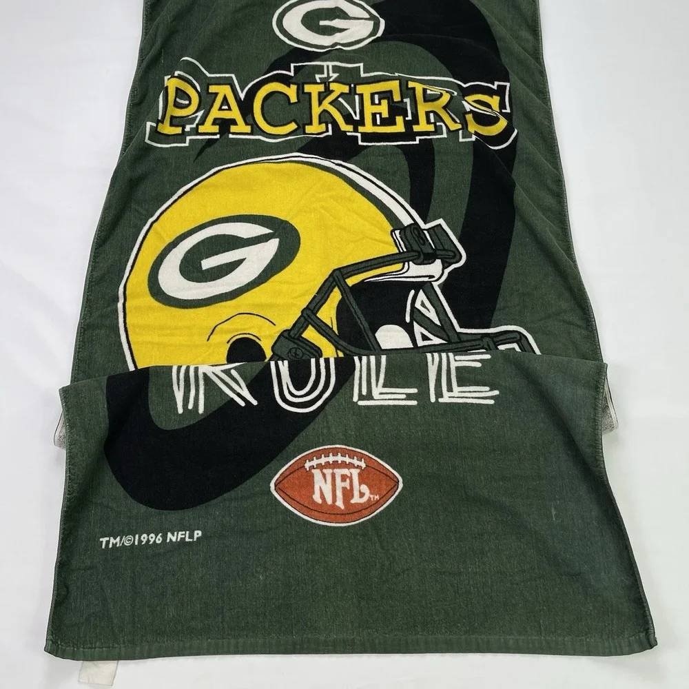 Vintage NFL Green Bay Packers 1996 Beach / Pool Towel RARE